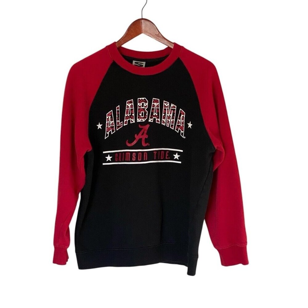 Alabama Crimson Tide Red Black Sweatshirt Men's Size XL Stadium NCAA SEC
